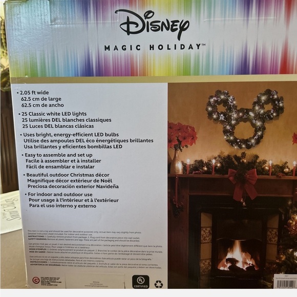 Mickey Mouse Pinecone Holiday Wreath with Red Accents - Picture 5 of 5